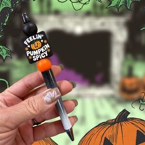 Feelin' Pumpkin Spicy Party Pen - Black and Orange